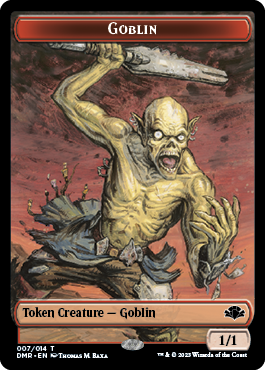 Goblin // Construct Double-Sided Token [Dominaria Remastered Tokens] | Card Citadel