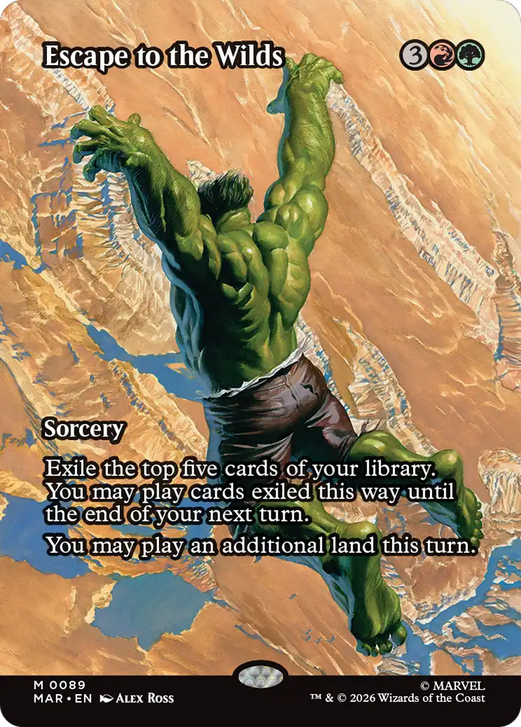 Escape to the Wilds (Borderless) [Marvel Universe: Eternal-Legal] | Card Citadel
