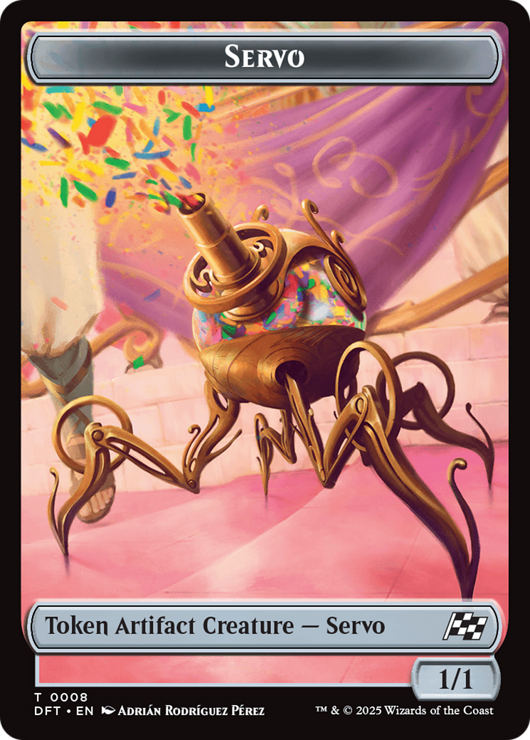 Beast (0010) // Servo Double-Sided Token [Aetherdrift Tokens] | Card Citadel