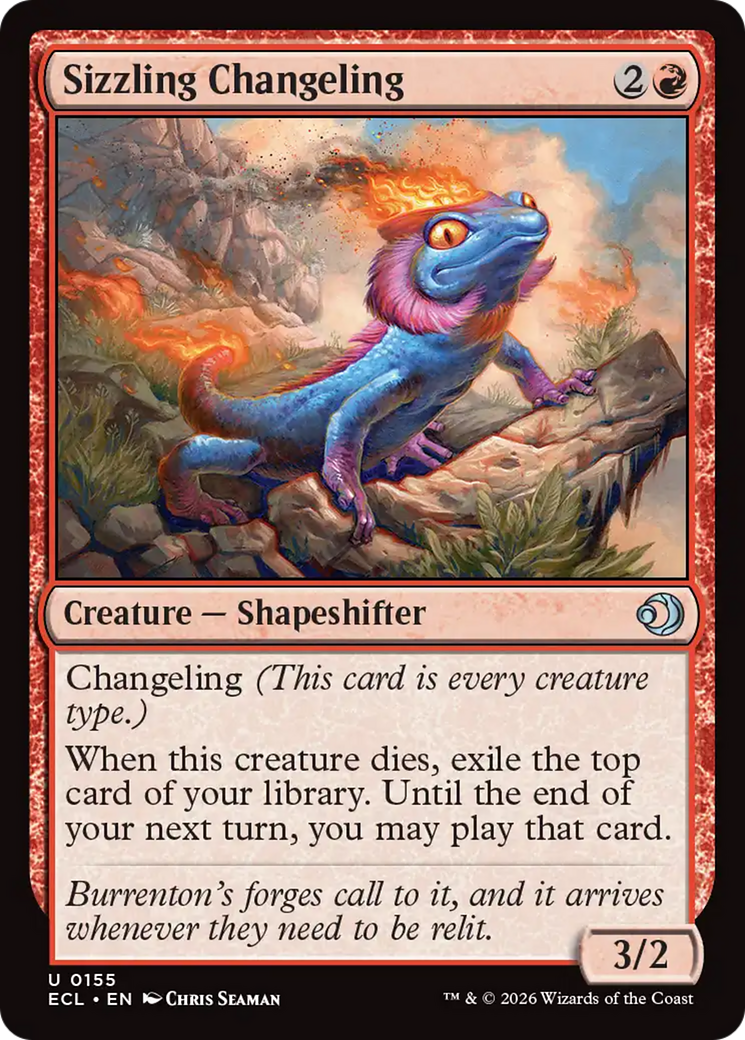 Sizzling Changeling [Lorwyn Eclipsed] | Card Citadel