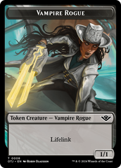 Treasure // Vampire Rogue Double-Sided Token [Outlaws of Thunder Junction Tokens] | Card Citadel