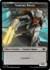 Vampire Rogue // Plot Double-Sided Token [Outlaws of Thunder Junction Tokens] | Card Citadel