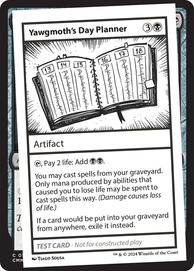 Yawgmoth's Day Planner [Mystery Booster 2 Playtest Cards] | Card Citadel