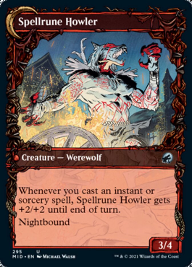Spellrune Painter // Spellrune Howler (Showcase Equinox) [Innistrad: Midnight Hunt] | Card Citadel
