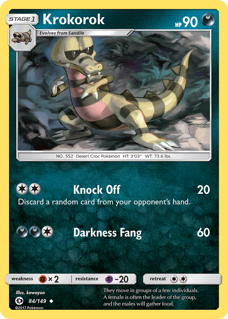 Krokorok (84/149) [Sun & Moon: Base Set] | Card Citadel