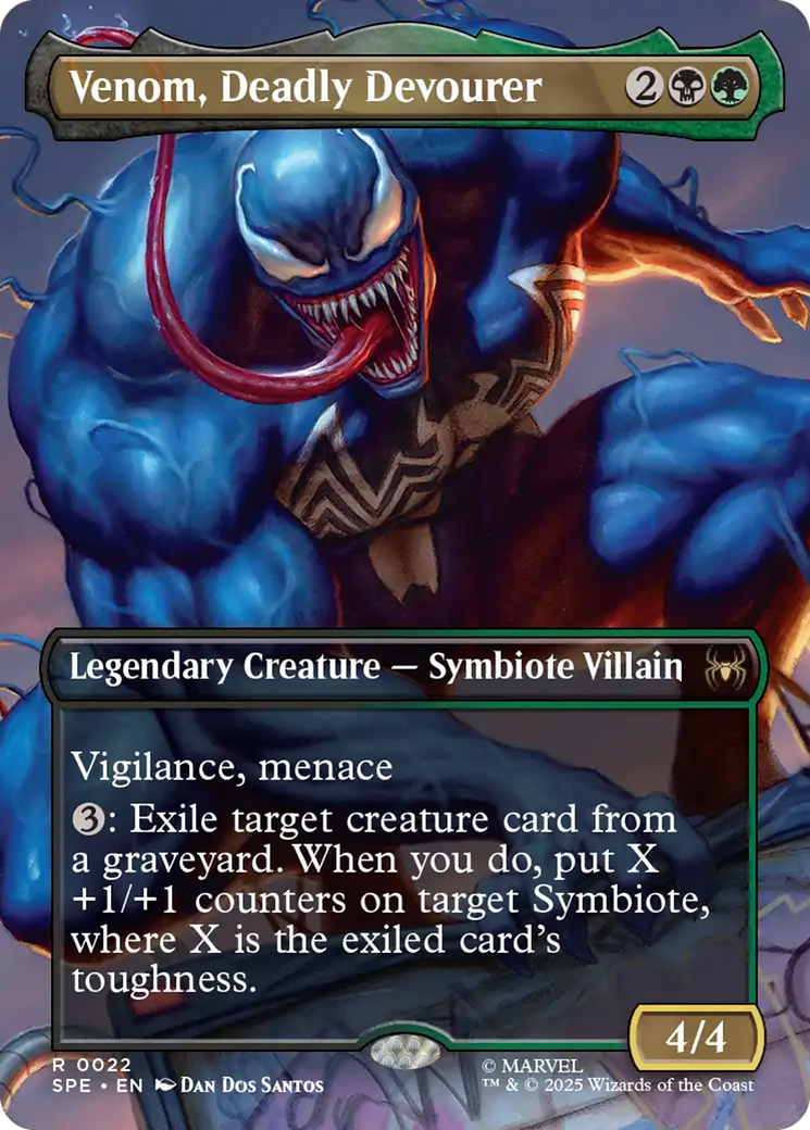 Venom, Deadly Devourer (Borderless) [Marvel's Spider-Man: Eternal-Legal] | Card Citadel