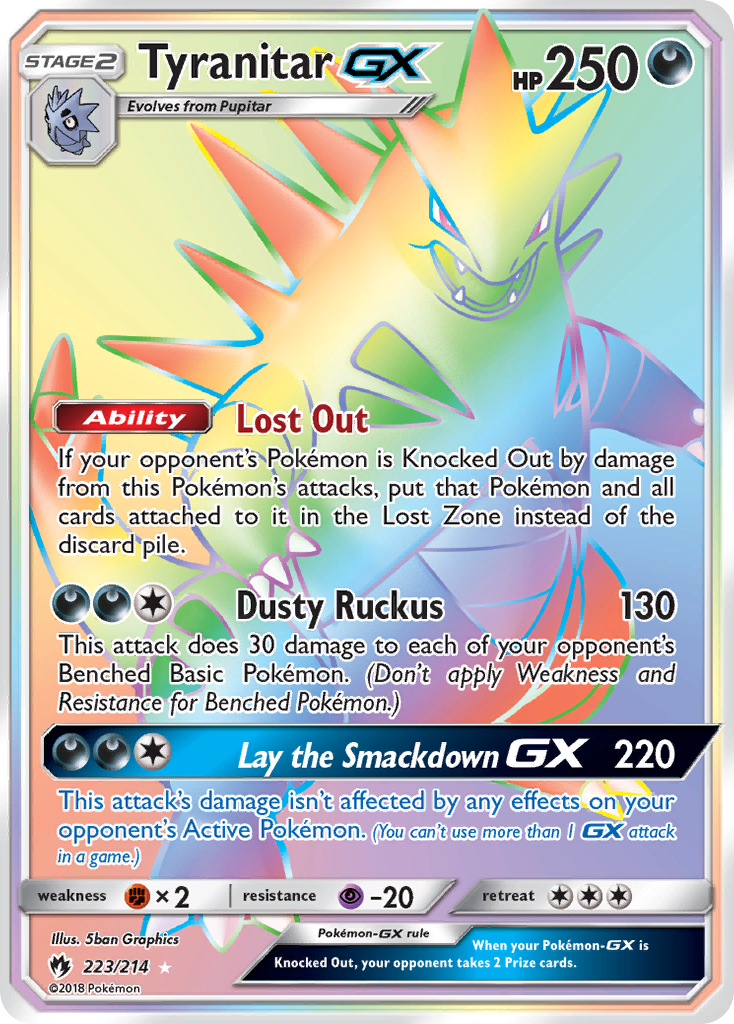 Tyranitar GX (223/214) [Sun & Moon: Lost Thunder] | Card Citadel