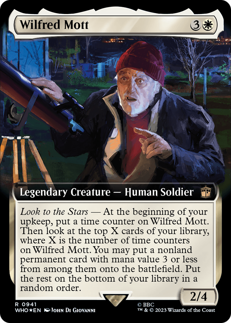Wilfred Mott (Extended Art) (Surge Foil) [Doctor Who] | Card Citadel