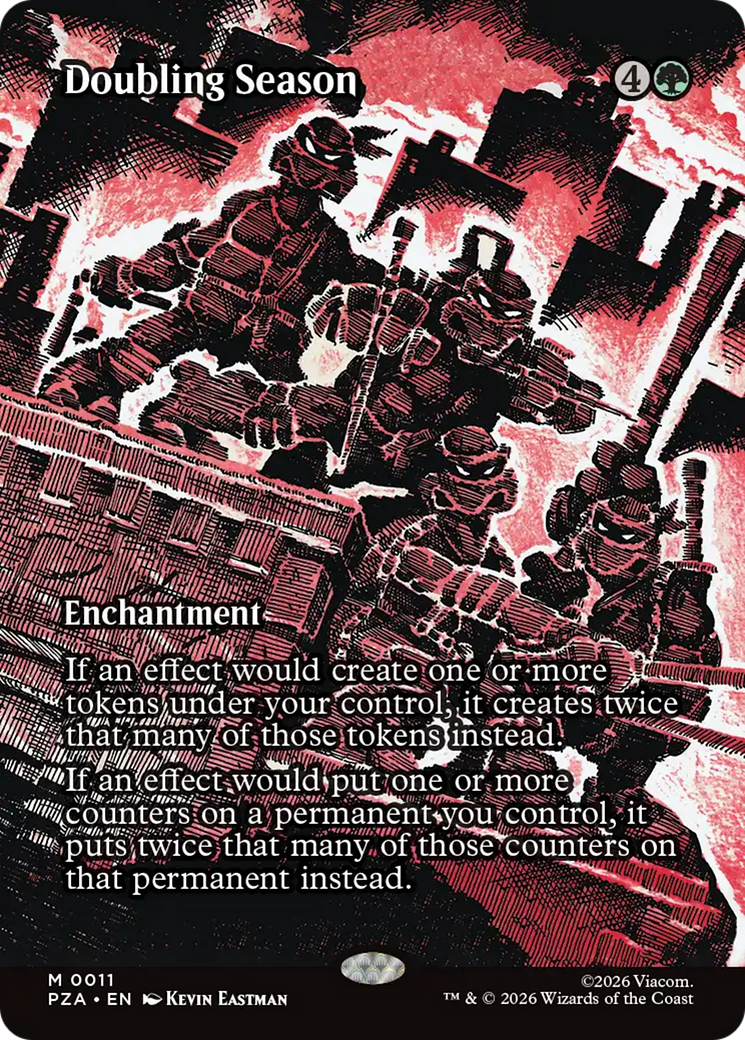 Doubling Season (Borderless) [Teenage Mutant Ninja Turtles Eternal-Legal] | Card Citadel