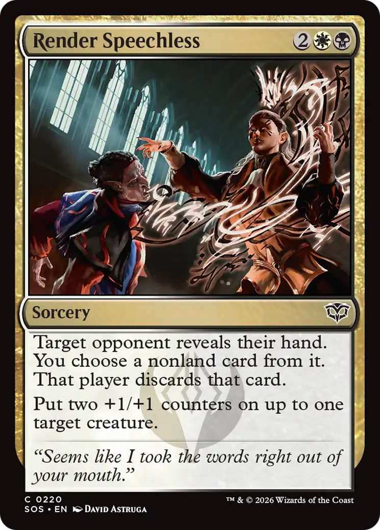 Render Speechless [Secrets of Strixhaven] | Card Citadel