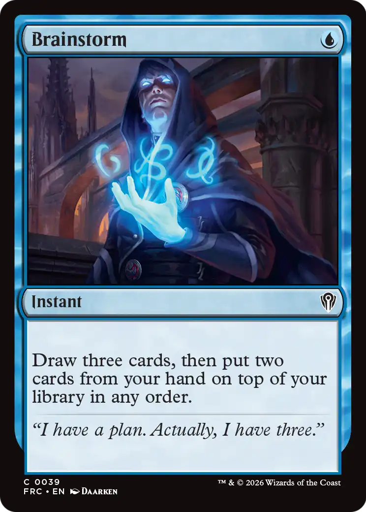 Brainstorm [Reality Fracture Commander] | Card Citadel