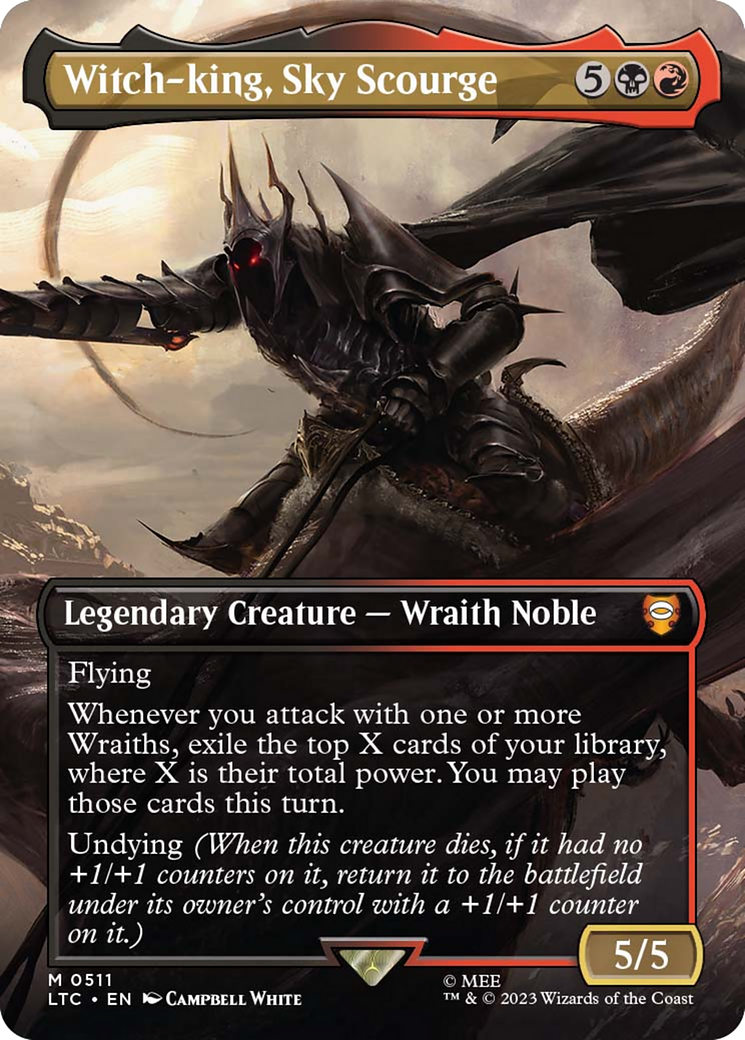 Witch-king, Sky Scourge (Borderless) [The Lord of the Rings: Tales of Middle-Earth Commander] | Card Citadel