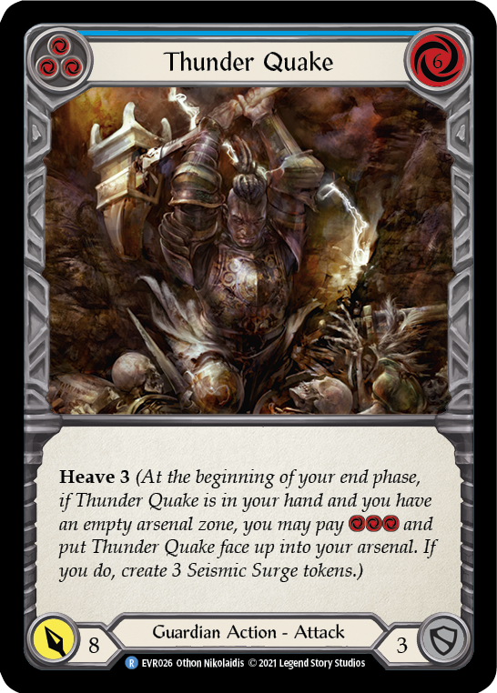 Thunder Quake (Blue) [EVR026] (Everfest)  1st Edition Normal | Card Citadel