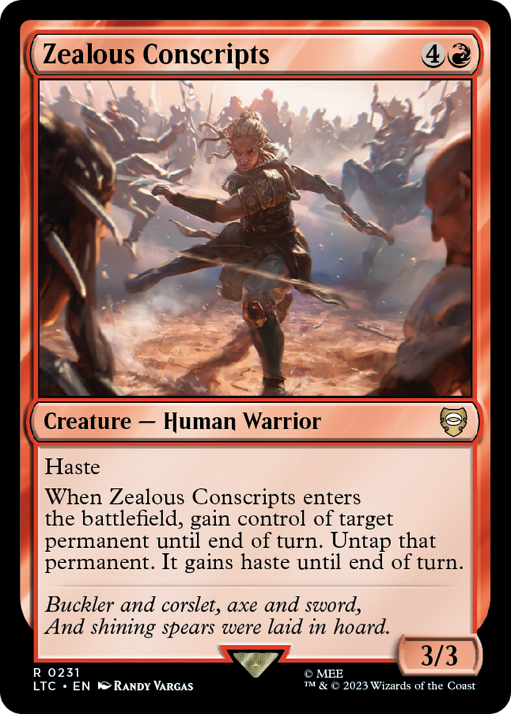 Zealous Conscripts [The Lord of the Rings: Tales of Middle-Earth Commander] | Card Citadel