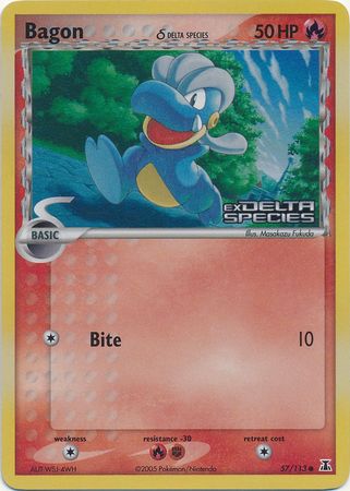 Bagon (57/113) (Delta Species) (Stamped) [EX: Delta Species] | Card Citadel