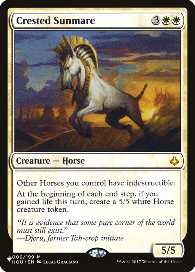 Crested Sunmare [The List] | Card Citadel