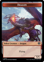 Eldrazi Spawn // Dragon (0021) Double-Sided Token [Commander Masters Tokens] | Card Citadel