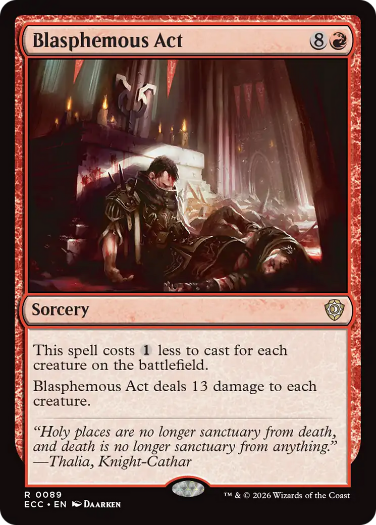 Blasphemous Act [Lorwyn Eclipsed Commander] | Card Citadel