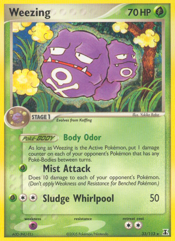 Weezing (33/113) [EX: Delta Species] | Card Citadel