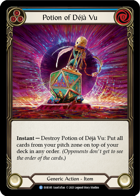 Potion of Deja Vu [EVR185] (Everfest)  1st Edition Cold Foil | Card Citadel