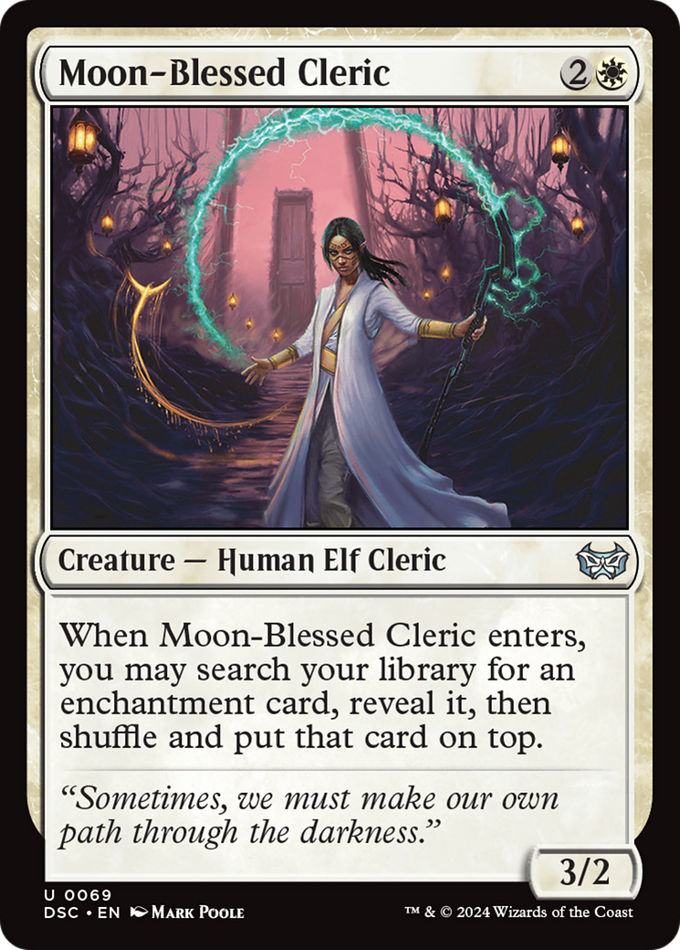 Moon-Blessed Cleric [Duskmourn: House of Horror Commander] | Card Citadel