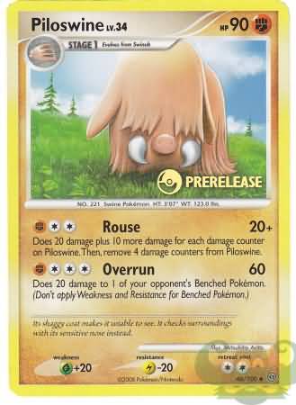 Piloswine (46/100) (Prerelease Promo) [Nintendo: Black Star Promos] | Card Citadel