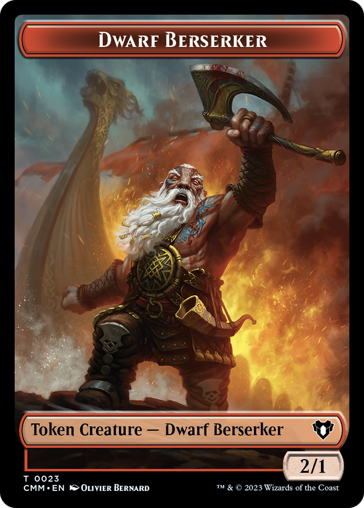 Dwarf Berserker Token [Commander Masters Tokens] | Card Citadel