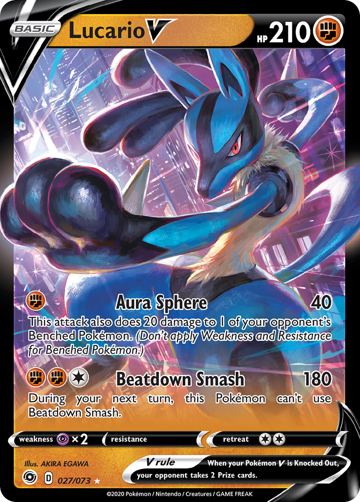 Lucario V (027/073) [Sword & Shield: Champion's Path] | Card Citadel