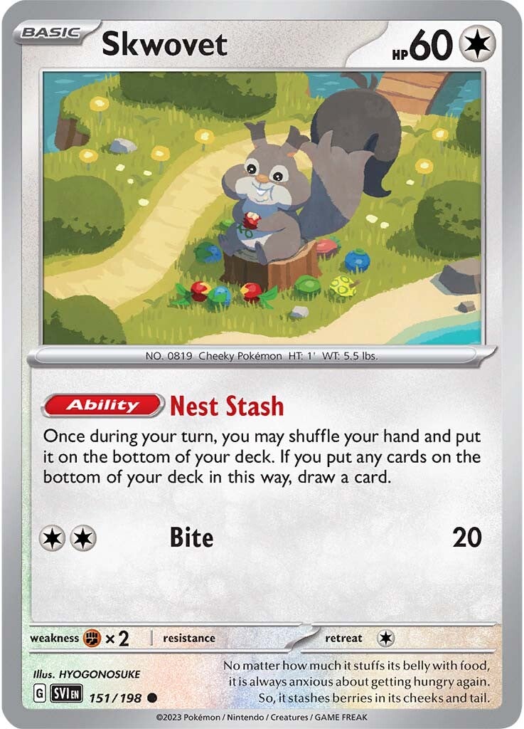 Skwovet (151/198) [Scarlet & Violet: Base Set] | Card Citadel