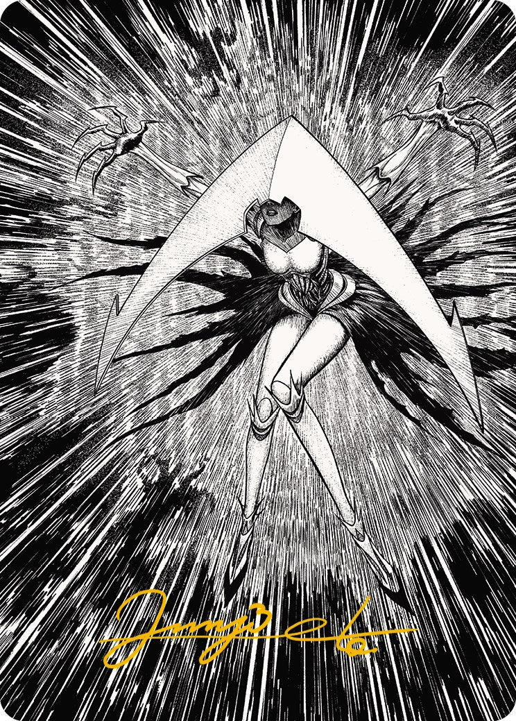 Elesh Norn, Mother of Machines 2 Art Card (Gold-Stamped Signature) [Phyrexia: All Will Be One Art Series] | Card Citadel