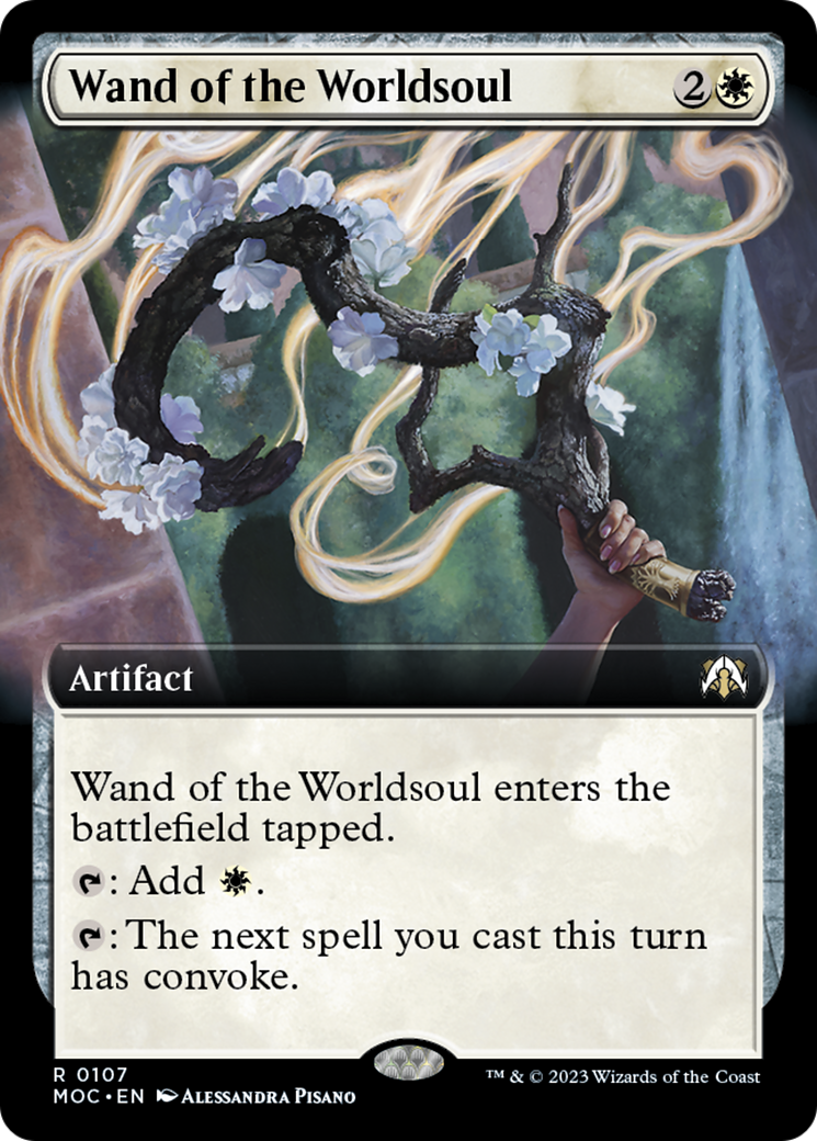 Wand of the Worldsoul (Extended Art) [March of the Machine Commander] | Card Citadel