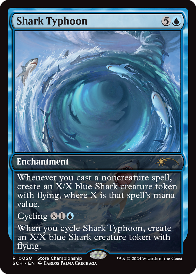 Shark Typhoon (Store Championship) [Bloomburrow Promos] | Card Citadel