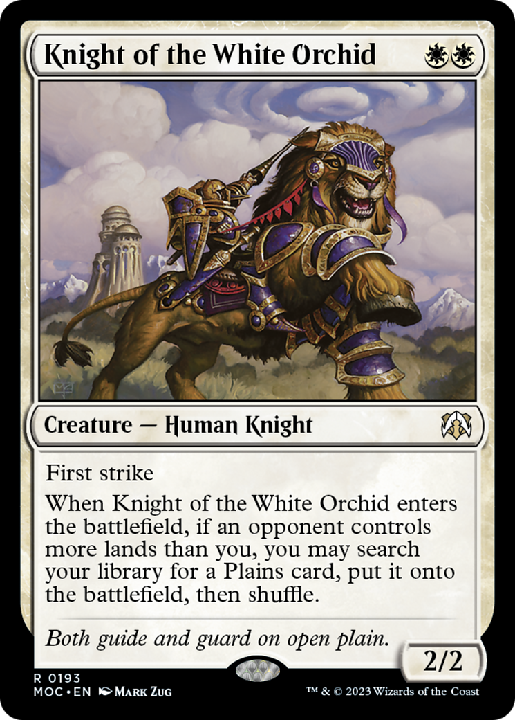 Knight of the White Orchid [March of the Machine Commander] | Card Citadel