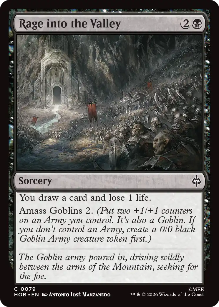Rage into the Valley [The Hobbit] | Card Citadel