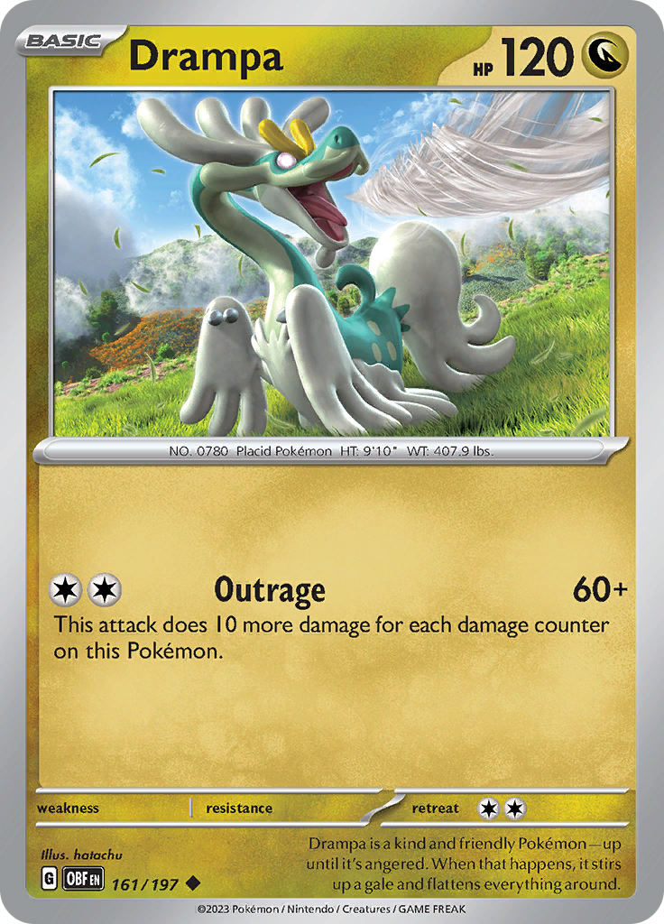 Drampa (161/197) [Scarlet & Violet: Obsidian Flames] | Card Citadel