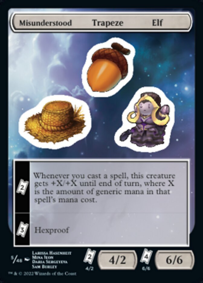 Misunderstood Trapeze Elf [Unfinity Stickers] | Card Citadel