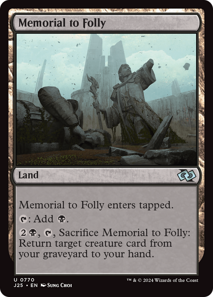 Memorial to Folly [Foundations Jumpstart] | Card Citadel