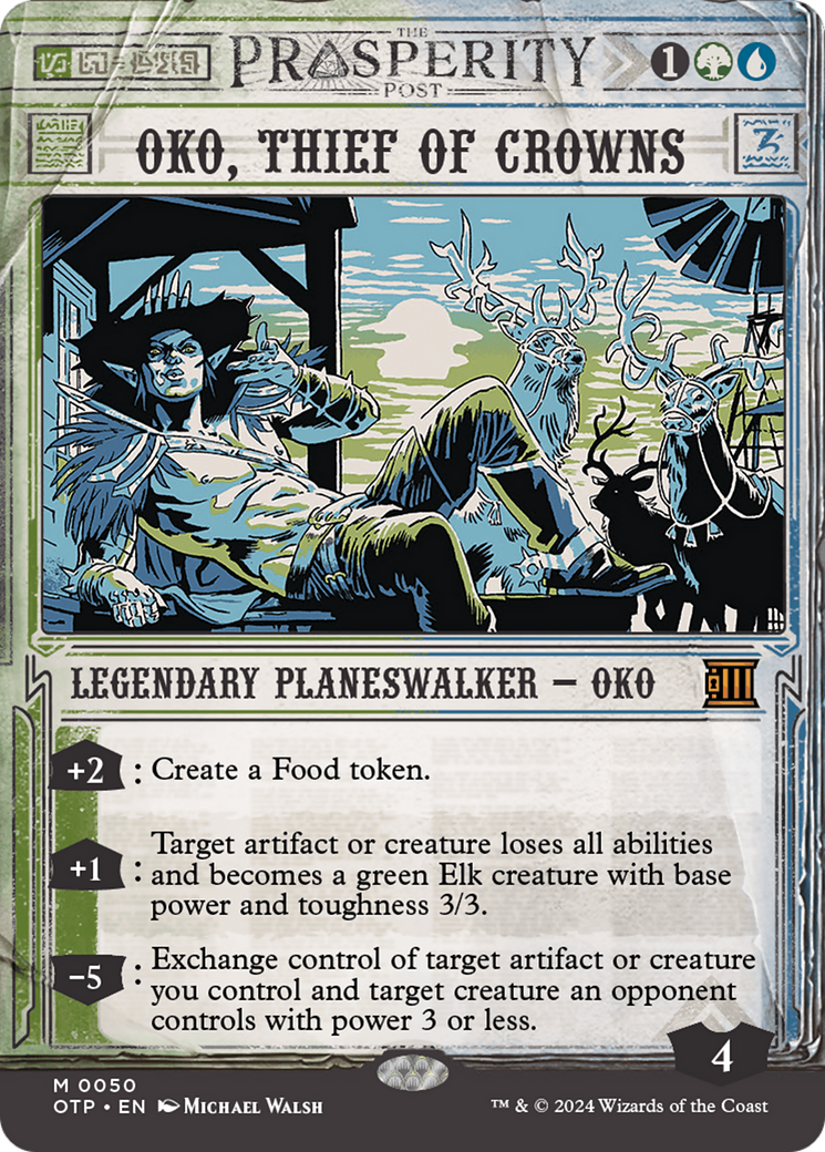 Oko, Thief of Crowns [Outlaws of Thunder Junction: Breaking News] | Card Citadel