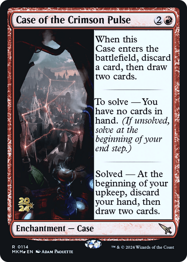 Case of the Crimson Pulse [Murders at Karlov Manor Prerelease Promos] | Card Citadel