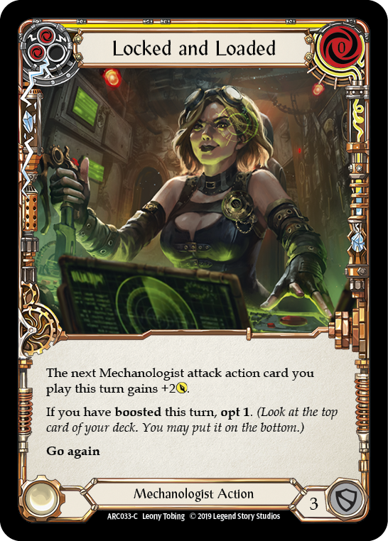 Locked and Loaded (Yellow) [ARC033-C] (Arcane Rising)  1st Edition Normal | Card Citadel