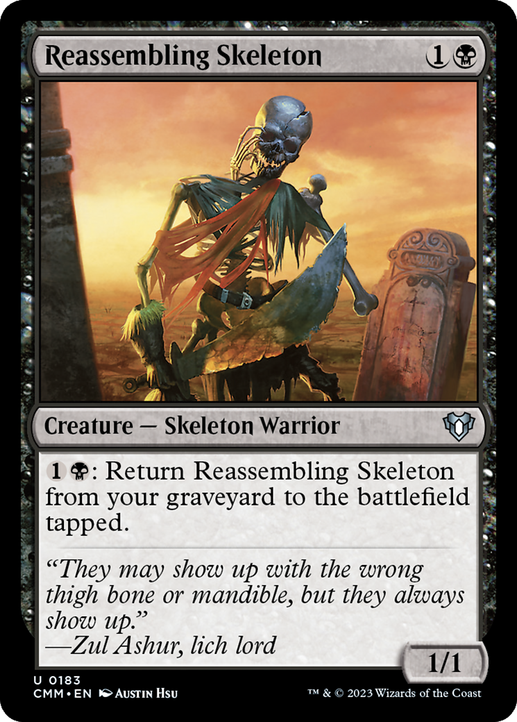 Reassembling Skeleton [Commander Masters] | Card Citadel