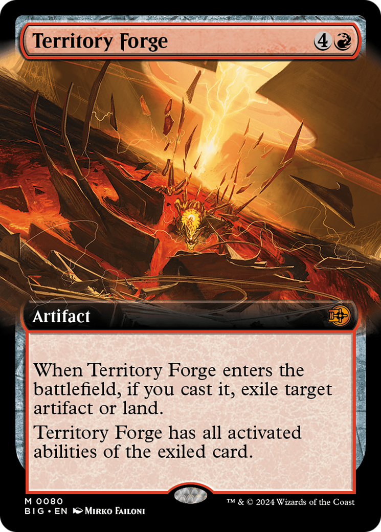 Territory Forge (Extended Art) [Outlaws of Thunder Junction: The Big Score] | Card Citadel