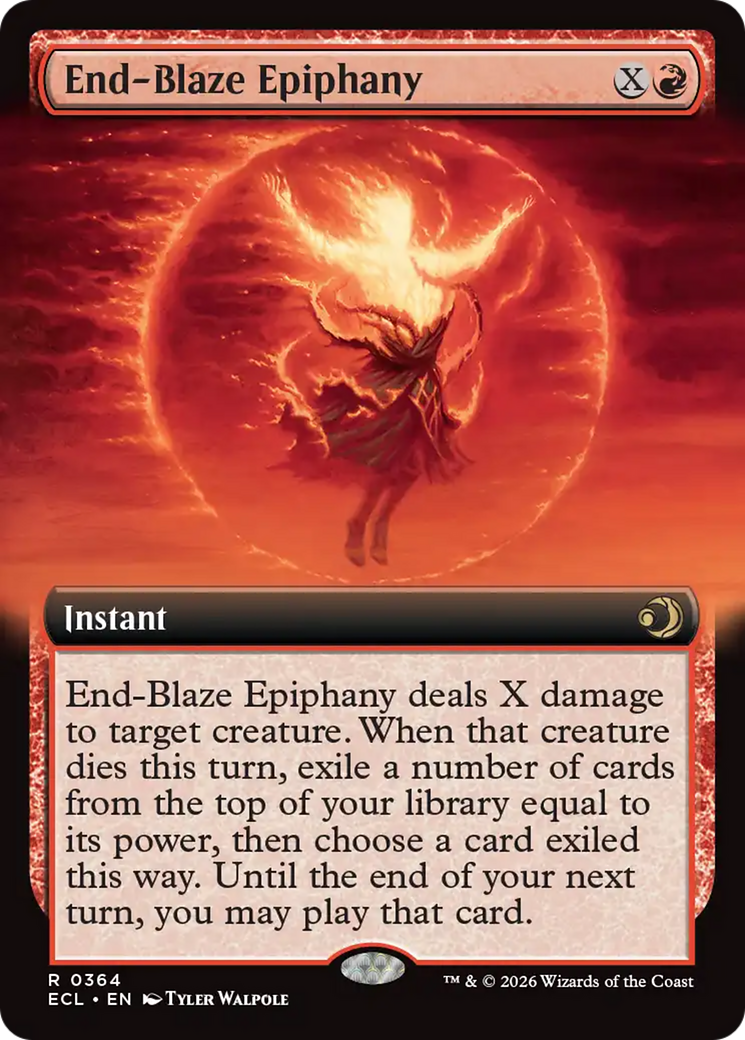 End-Blaze Epiphany (Extended Art) [Lorwyn Eclipsed] | Card Citadel