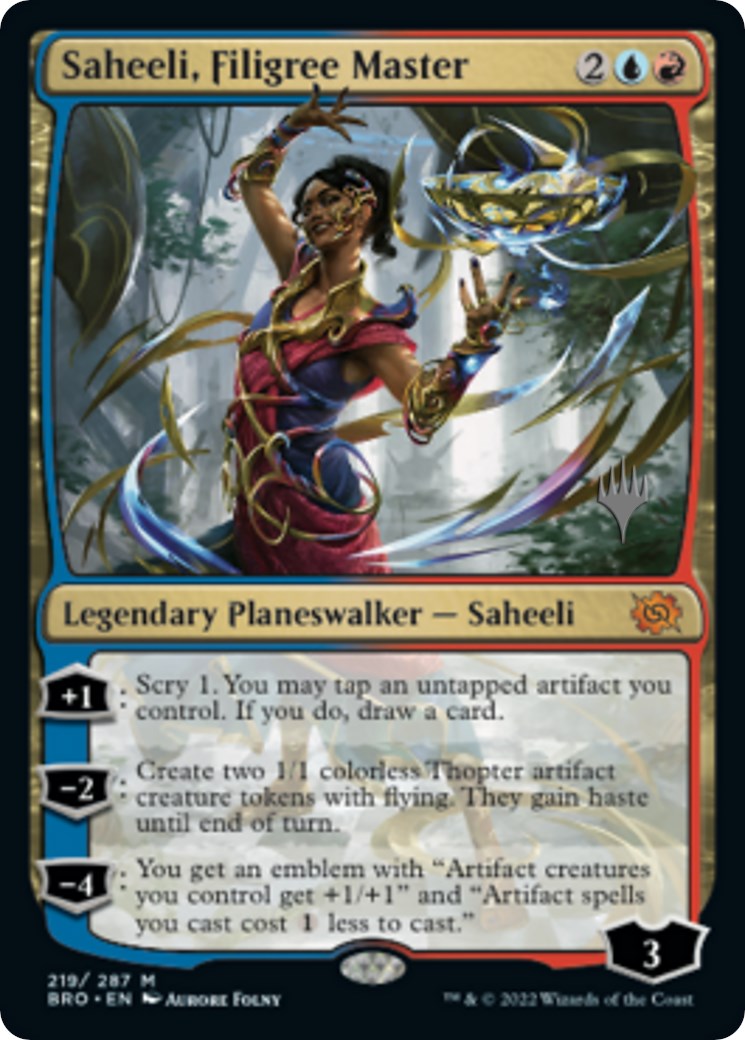 Saheeli, Filigree Master (Promo Pack) [The Brothers' War Promos] | Card Citadel