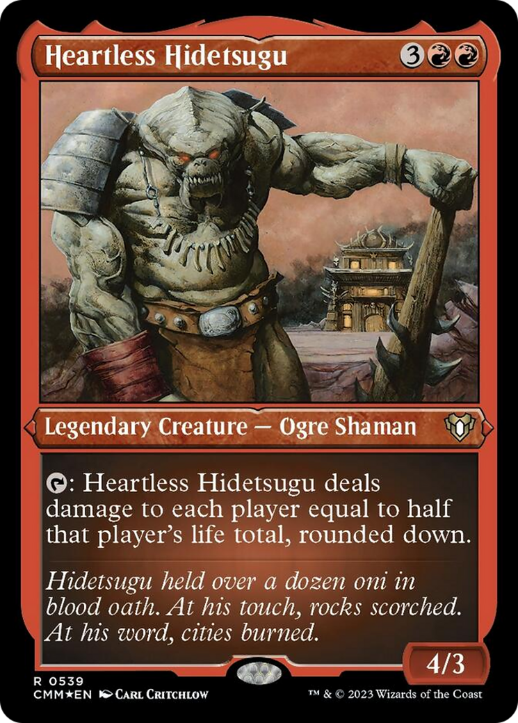 Heartless Hidetsugu (Foil Etched) [Commander Masters] | Card Citadel