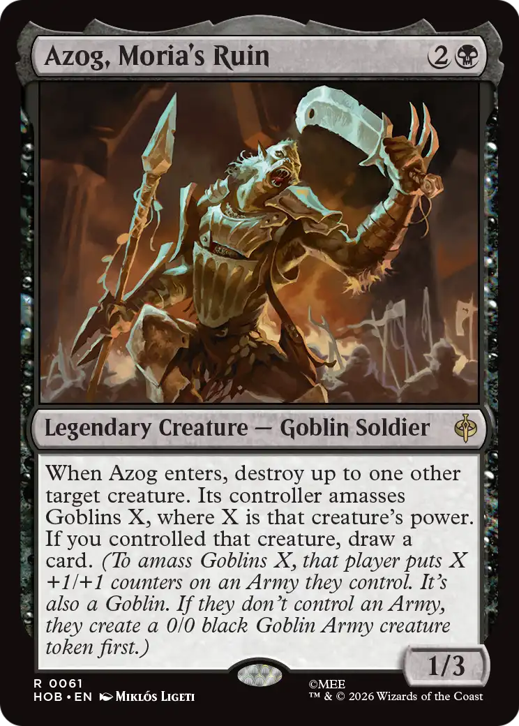 Azog, Moria's Ruin [The Hobbit] | Card Citadel