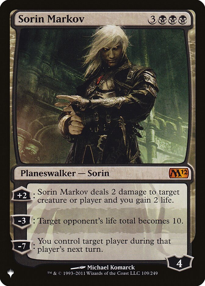 Sorin Markov [The List] | Card Citadel