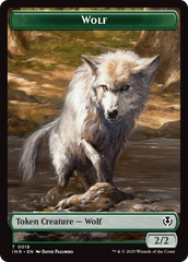 Wolf (0009) // Wolf (0018) Double-Sided Token [Innistrad Remastered Tokens] | Card Citadel