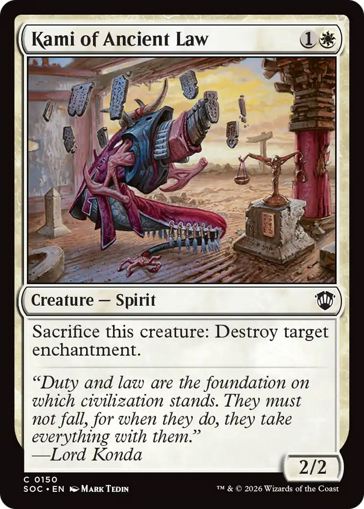 Kami of Ancient Law [Secrets of Strixhaven Commander] | Card Citadel