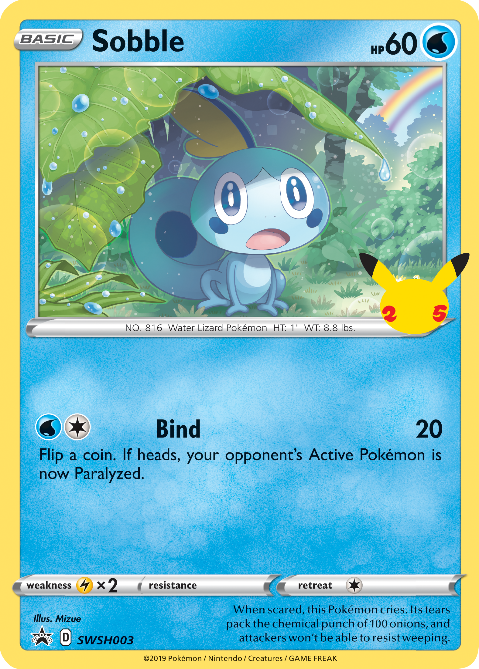 Sobble (SWSH003) (Jumbo Card) [First Partner Pack] | Card Citadel